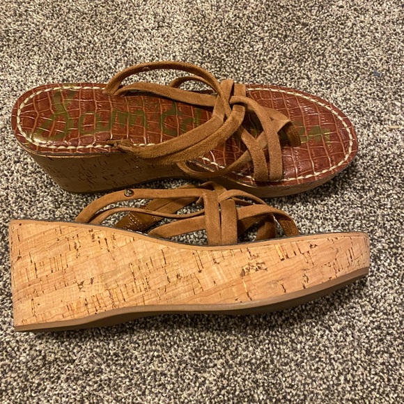 Cork Sandal Wedges - Picture 2 of 3